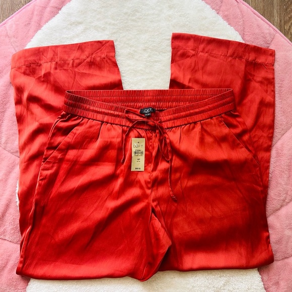 LOFT Salmon Drawstring Women’s Pants - Picture 2 of 4